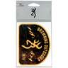 Browning Outdoor Patch Decal - 6in - Black/Yellow