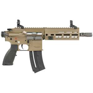 HK HK416 22 Long Rifle 8.5in Flat Dark Earth Modern Sporting Pistol - 10+1 Rounds