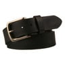 American Endurance Full Grain Leather Belt with Hand Tacked Roller Buckle - Black - 38 - Black 38