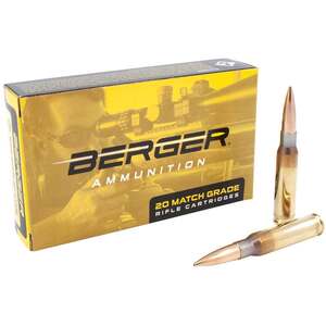Berger Bullets Target 308 Winchester 155.5gr Fullbore Centerfire Rifle Ammo - 20 Rounds