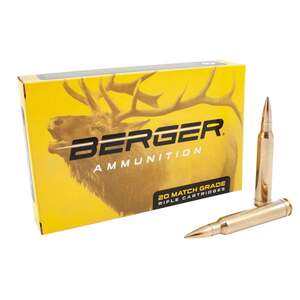 Berger Classic Hunter 300 Winchester Magnum 168gr HBT Rifle Ammo - 20 Rounds