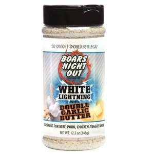 Boars Night Out White Lightening Double Garlic Butter - 12.2oz
