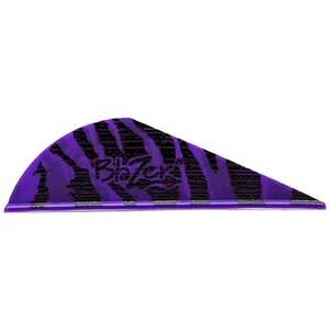 Bohning Blazer 2in Purple Tiger Vanes - 100 pack