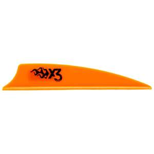 Bohning X3 2.25in Neon Orange Vanes - 100 Pack