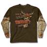 Buck Wear Toddler Even in Camo Trouble Finds Me Long Sleeve Layered T-shirt