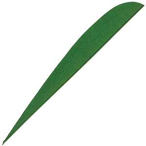 Carbon Express Parabolic Green 4in Left Wing Feathers - 100 Pack