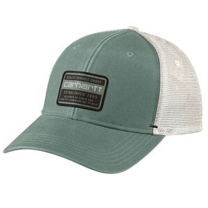 Carhartt Men's Quality Graphic Canvas Mesh-Back Adjustable Hat - Leaf Green