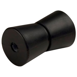 C.E. Smith Heavy Duty Black Natural Rubber Keel Roller - 5in