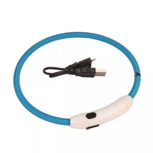 Coastal Pet Products USB Light-Up Dog Collar - Blue - 24in