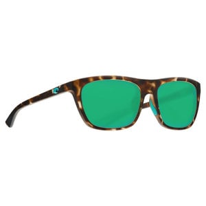Costa Cheeca Sunglasses - Matte Shadow Tortoise - Green Mirror Polarized 580G
