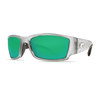 Costa Corbina Sunglasses Matte Black - Green Mirror Polarized 580G - Adult