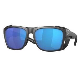 Costa King Tide 6 Polarized Sunglasses - Black Pearl/Blue Mirror