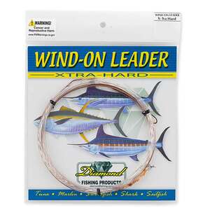 Diamond Fishing Products Xtra-Hard Wind-On Monofilament Leader