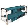 Disc-O-Bed Large Bunks with Organizer Cot - Green Regular