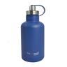 Eco Vessel BOSS Triple Insulated Stainless Steel Growler Bottle With Dual Opening Cap - 64 Oz - Blue