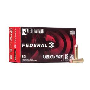Federal American Eagle 327 Federal Magnum 85gr Jacketed Soft Point Centerfire Handgun Ammo - 50 Rounds