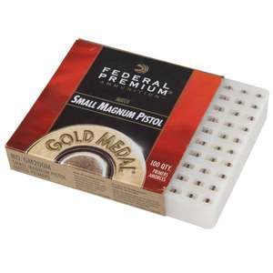 Federal Gold Medal No. 200M Small Magnum Pistol Match Primers -100 Count