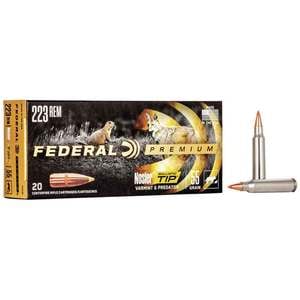 Federal Premium V Shok 223 Remington 55gr Nosler Ballistic Tip Rifle Ammo - 20 Rounds