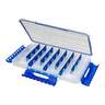 Flambeau Slim Ultimate Divided Tuff Tainer Hard Tackle Box - Blue/Clear - Blue/Clear