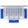 Flambeau Slim Ultimate Divided Tuff Tainer Hard Tackle Box - Blue/Clear - Blue/Clear