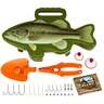 Flambeau Wide Bite Adventure Bass Fishing Kit Youth Tackle Box - Green - Green