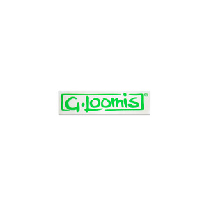 G Loomis Window Sticker Lime Green Loom