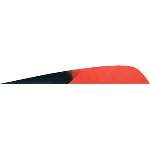Gateway Feathers Parabolic 4in Kuro Red Feathers - 50 Pack