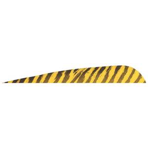 Gateway Feathers Parabolic 5in Barred Yellow Feathers - 50 Pack
