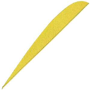 Gateway Feathers Parabolic Neon Yellow 4in Left Wing Feathers - 100 Pack