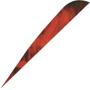 Gateway Feathers Parabolic Tre-Red 4in Right Wing Feathers - 100 Pack