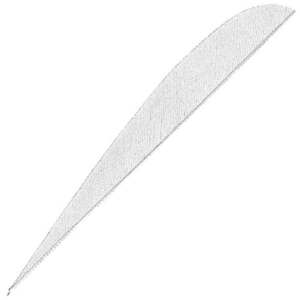 Gateway Feathers Parabolic White 4in Right Wing - 100 Pack