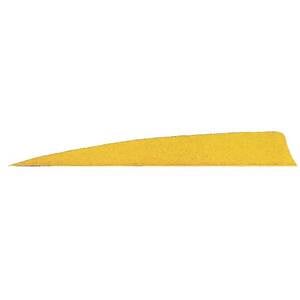Gateway Feathers Shield Cut 5in Neon Yellow Feathers - 50 Pack