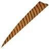 Gateway Feathers Shield Cut Barred Desert Brown 4in Feathers - 50 Pack - Brown 4in