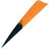 Gateway Feathers Shield Cut Kuro Orange 4in Feathers - 50 Pack - Orange / Black 4in