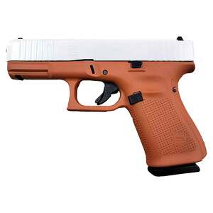 Glock 19 9mm Luger 4in Pegasus White/Texas Orange Cerakote Pistol - 15+1 Rounds