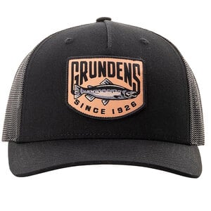 Grundens Men's King Salmon Trucker Hat - Black - One Size Fits Most