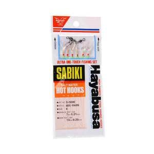 Hayabusa Sabiki 500E Mix Yarn Mackerel Fish Skin Lure Rig