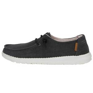 Hey Dude Women's Wendy Chambray Casual Shoes - Off Black - Size 10