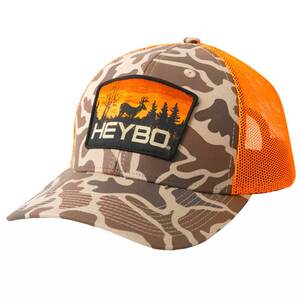 Heybo Men's Old School Camo Meshback Adjustable Hat