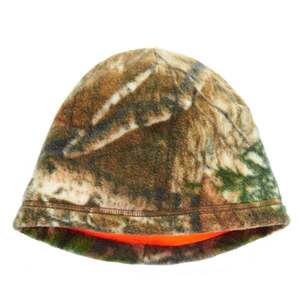 Hot Shot Youth Realtree Edge Reversible Blaze Beanie - One Size Fits Most