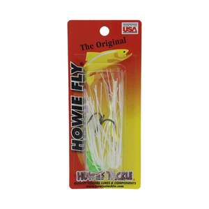 Howie's Tackle Fly Rigged Trolling Fly - White, 1/5oz, 4in