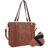 Jessie & James Austin Whipstitching Concealed Carry Lock and Key Tote - Tan - Tan