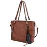 Jessie & James Austin Whipstitching Concealed Carry Lock and Key Tote - Tan - Tan