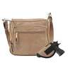 Jessie & James Brooklyn Concealed Carry Lock and Key Crossbody - Taupe - Taupe