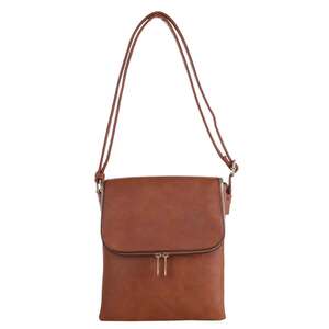 Jessie & James Cheyanne Concealed Carry with Lock and Key Crossbody - Cognac