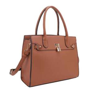 Jessie & James Evelyn Concealed Carry Lock and Key Satchel - Tan