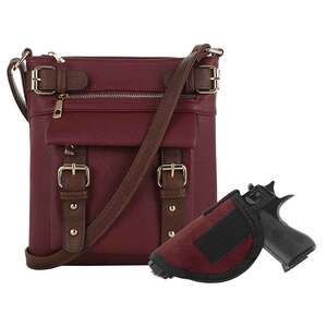 Jessie & James Hannah Concealed Carry Lock and Key Crossbody - Wine