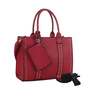 Jessie & James Kate Concealed Carry Lock and Key Satchel with Coin Pouch - Red - Red