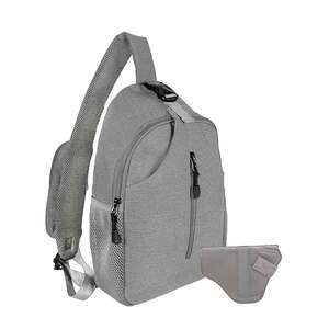 Jessie & James Kyle Minimalist Sling Shoulder Concealed Backpack - Grey