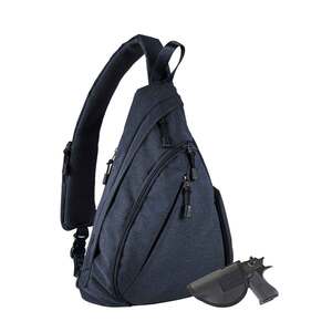 Jessie & James Peyton Sling Shoulder Concealed Carry Backpack - Navy